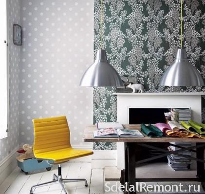 Light wallpaper visually expand the space
