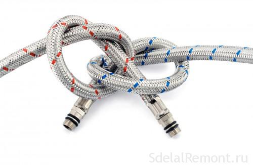 Flexible hoses with braided