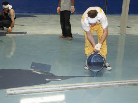 Materials for self-leveling floor