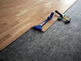 Laying the laminate on the floor