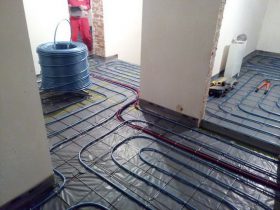 Selection of pipes for floor heating
