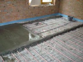 screed in new building