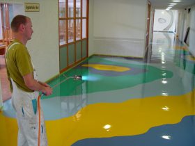 Materials for self-leveling floor