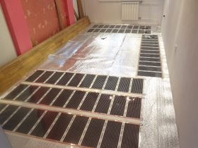 Монтаж інфрачервоного підлоги під ламінат