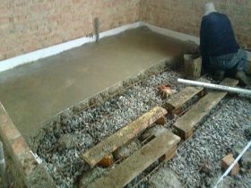 Installation of floor heating