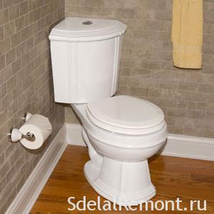 corner toilet