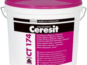 Ceresit, silicate-silicone plaster 