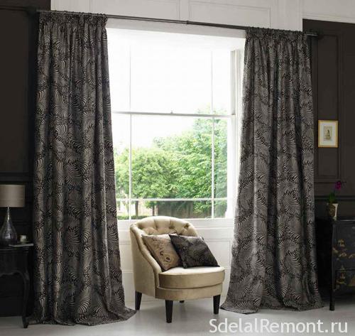 Modern curtains for the bedroom
