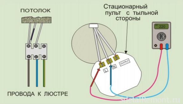 лампа в разборе+схема проверки