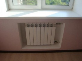 niche-for-heating radiators