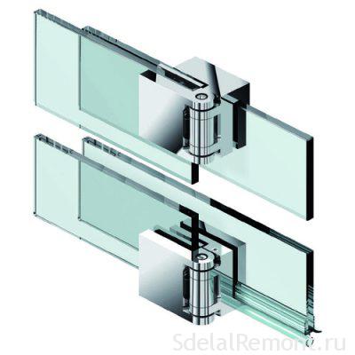 Hinges for glass doors