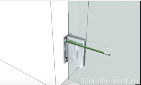 Hinges for glass doors without drilling