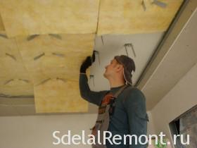 Soundproofing A Ceiling In The Apartment With His Hands Materials