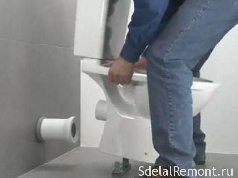 installing the toilet on their own