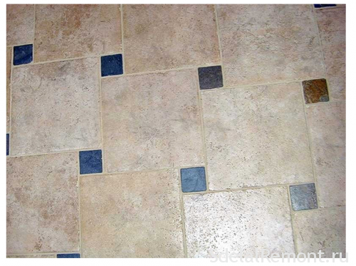 options for laying tiles on the floor:a photo