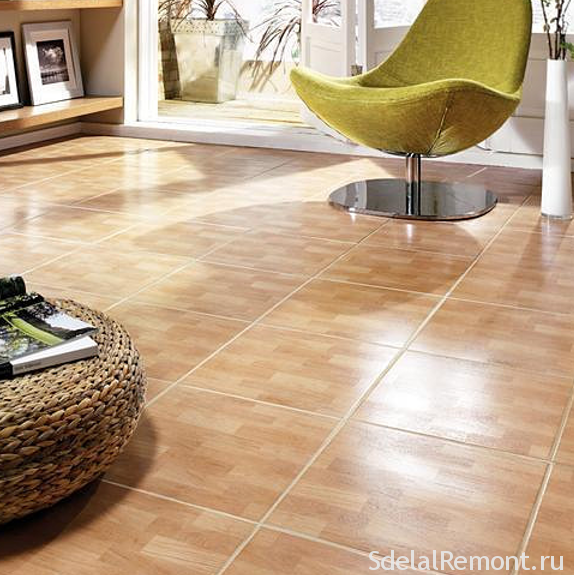 Types and methods of laying tile on the floor