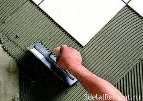 whether it is possible to lay down tile on drywall