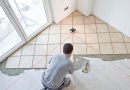 marking technology, and laying tile on the floor on the diagonal