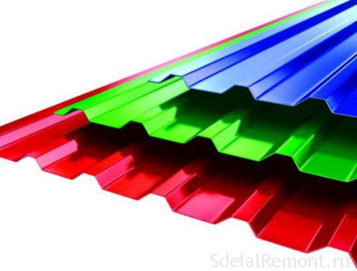 Trapezoidal sheet roofing