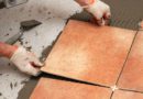 tiling technology on the kitchen floor