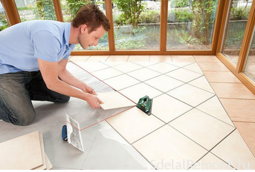 варіанти укладання плитки на підлогу: фото