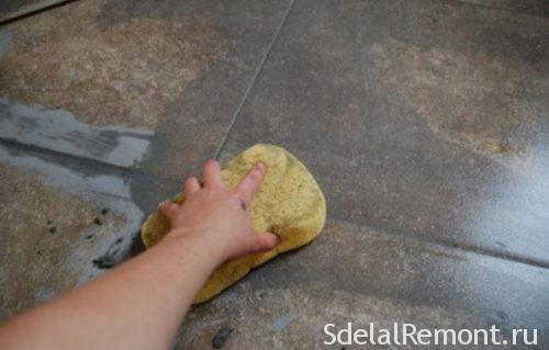 cleaning tile grout from surplus