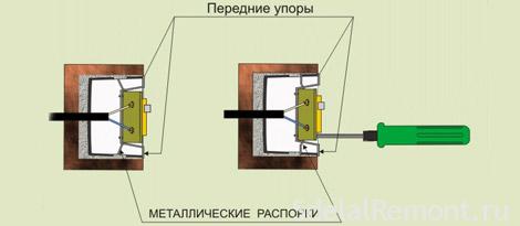 Как установить подрозетник старого типа фото