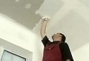 Plastered ceiling plasterboard from video