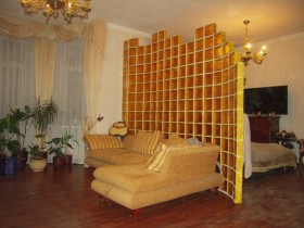 Decorative partitions in the living room 
