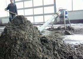 Mix for semi-dry floor screed
