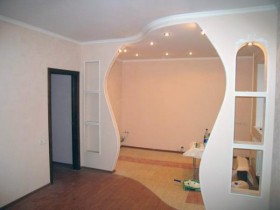 Decorative plasterboard partitions