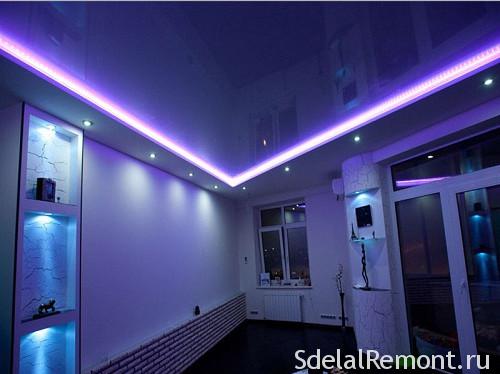 Ceiling Lights With Led Tapes Advantages Installation Methods - How To Put Led Strip Lights On Your Ceiling