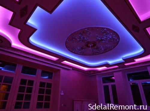 Ceiling Lights With Led Tapes Advantages Installation Methods - Installing Led Lights In Ceiling Cost