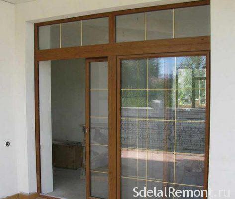 Sliding doors of wood