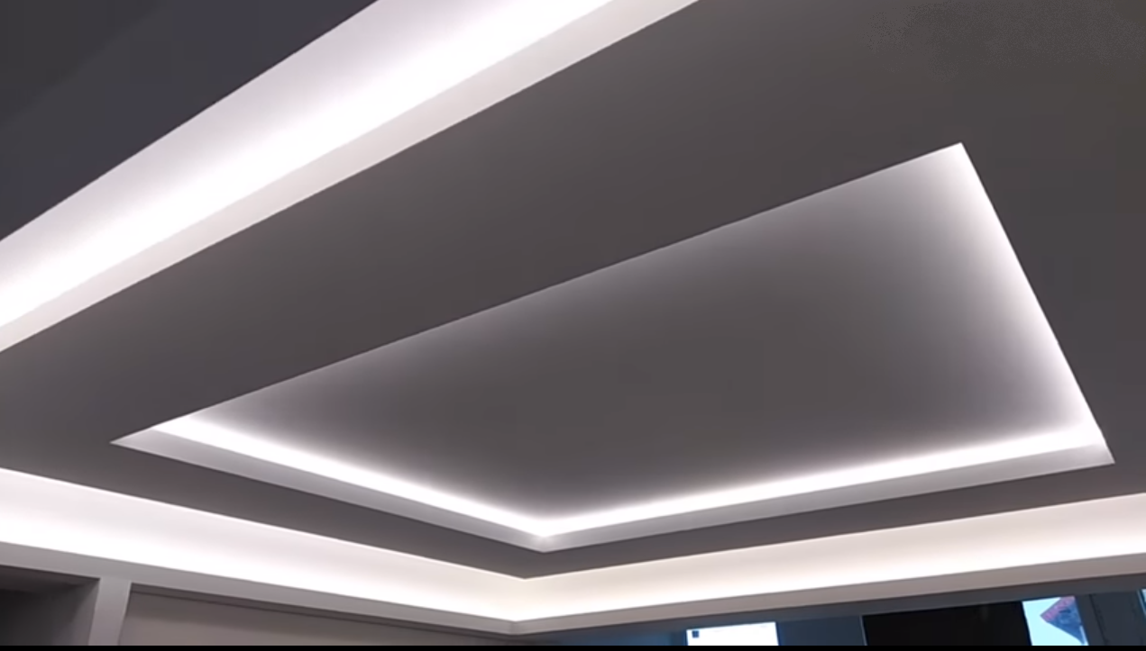 Одноуровневый потолок из гипсокартона, инструкция быстрого монтажа