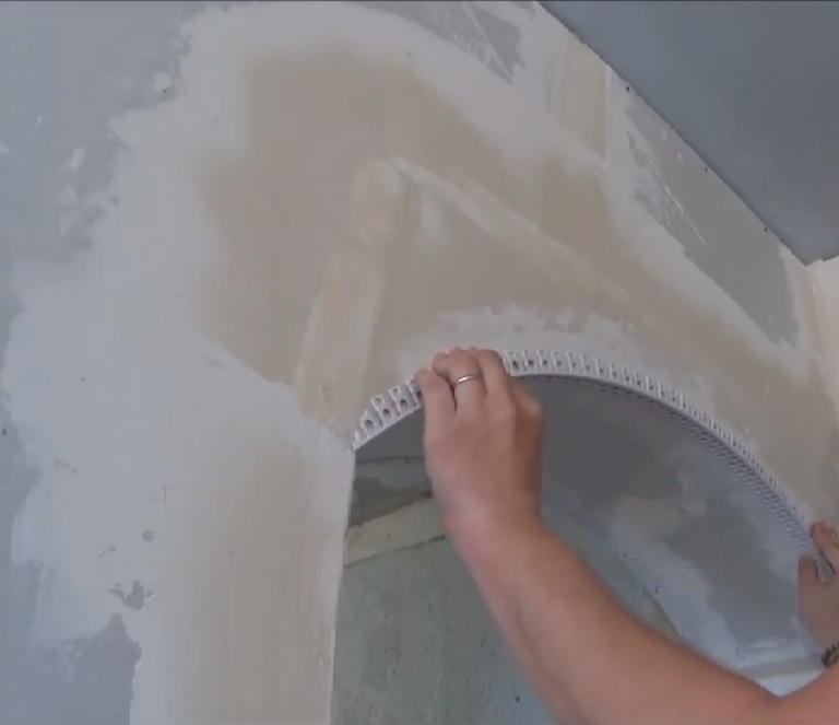 How to make the installation of arches made of plasterboard with video