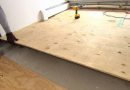 Laying plywood on the concrete floor under the laminate