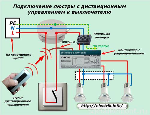 Схема драйвера светодиодной люстры с пультом управления