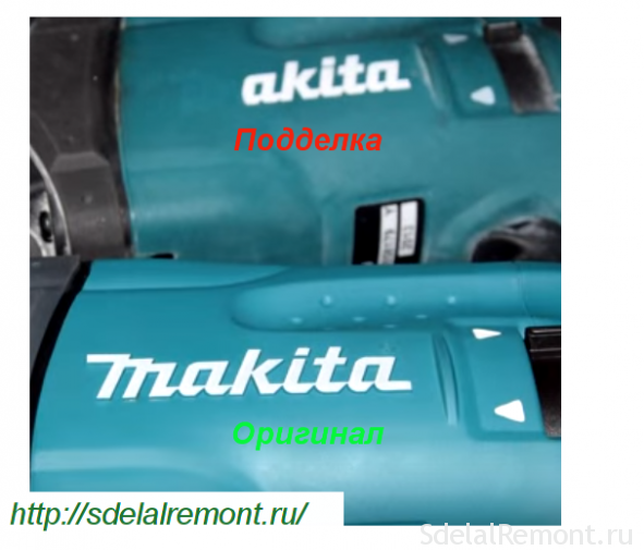 10 ways how to distinguish a fake from the original Makita hammers