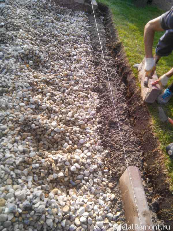 как выставить бардюр